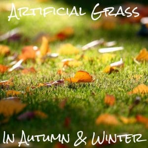 Artificial Grass can be kept clean in the Autumn and Winter months.
