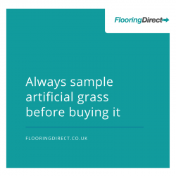 Sample before buying artificial grass