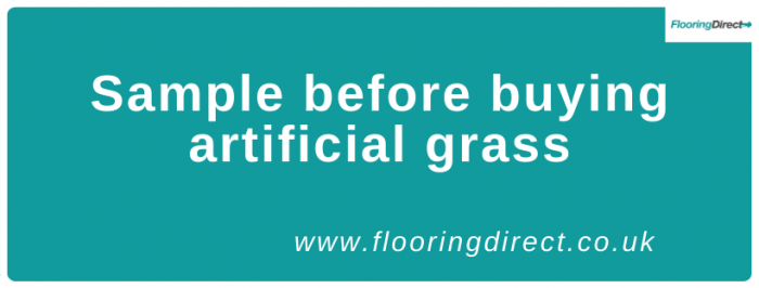 Sample your artificial grass before purchasing it to make sure it is right for you.