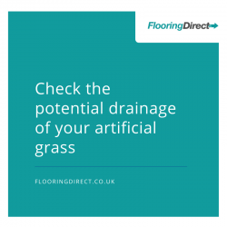 Potential drainage of your artificial grass