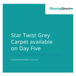 Get your star twist grey carpet from Flooring Direct
