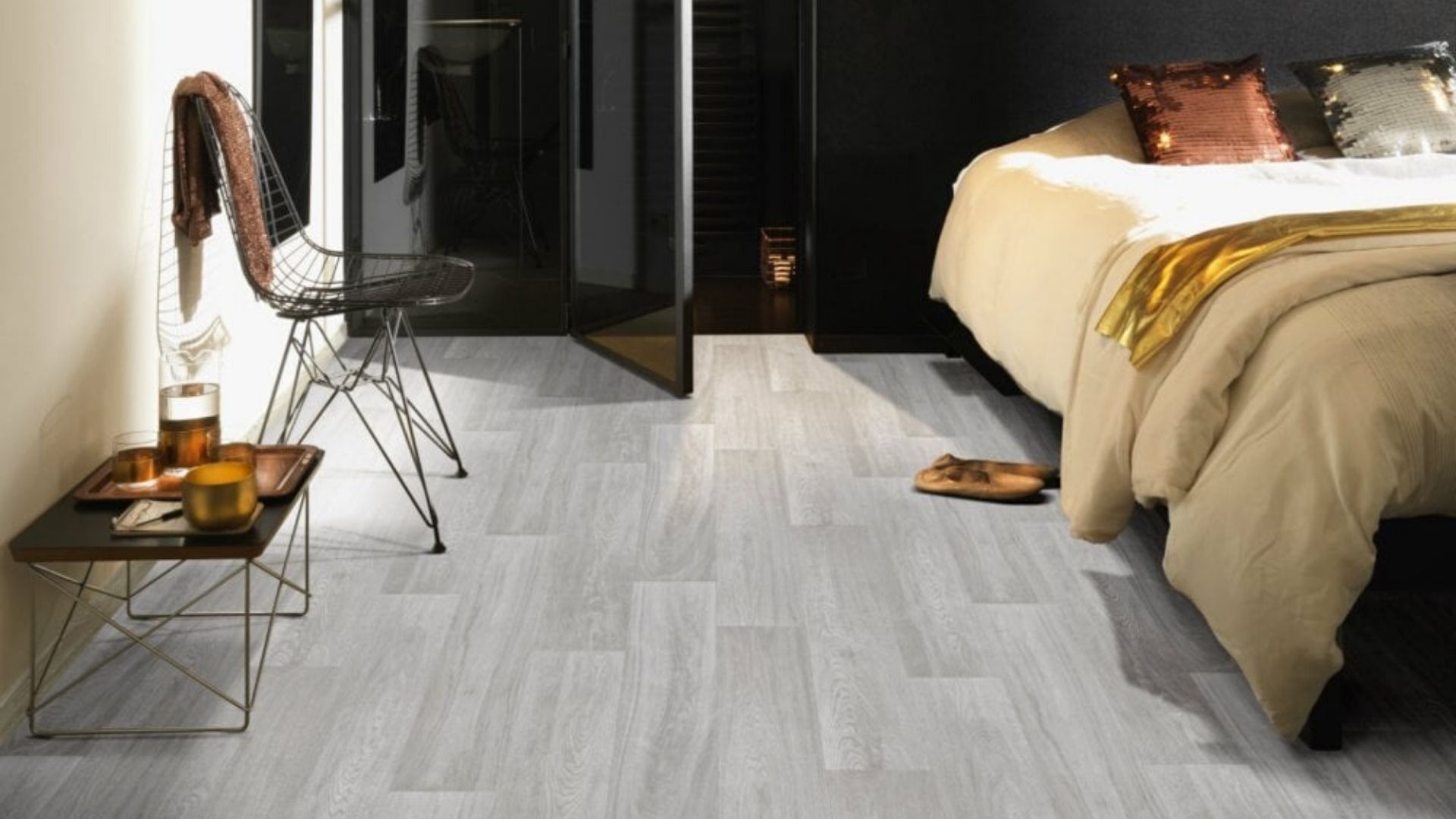 Beauflor Vinyl Flooring looks amazing in the bedroom.