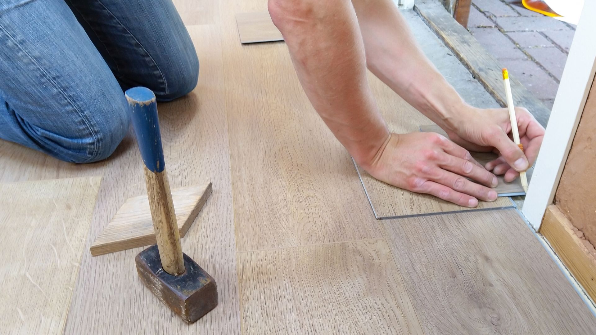 Preparing your floor for new carpet or wooden floors.