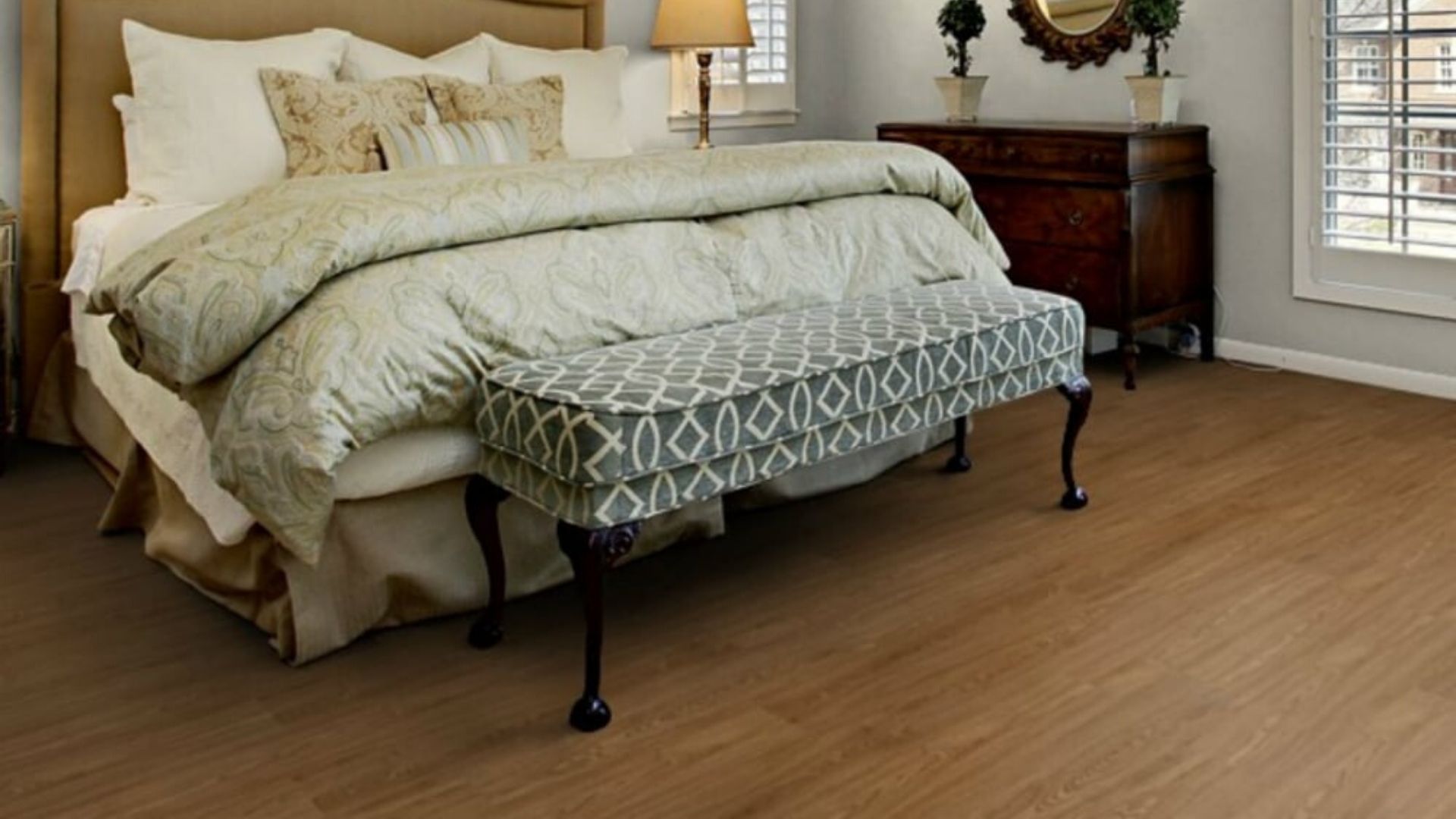 LVT looks realistic in your bedroom.