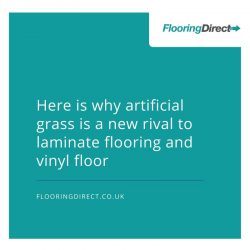 Artificial grass is a new rival to traditional flooring like laminate flooring and vinyl floors.