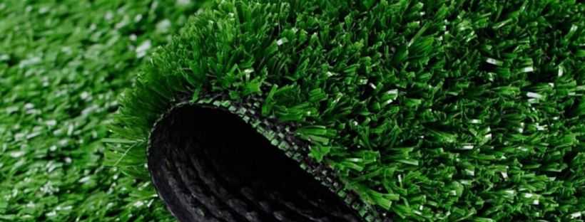 Close up of artificial grass.