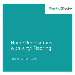 Textured vinyl floors are popular for home renovations.