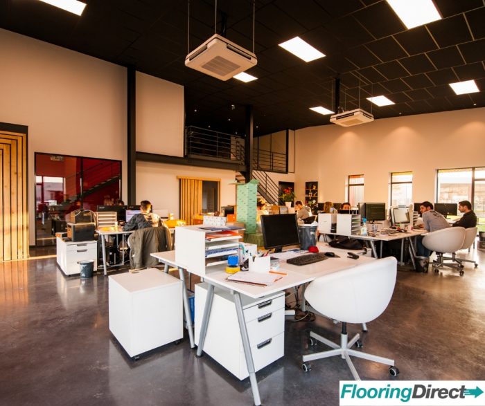 You want to choose durable and scratch resistant flooring for your offices