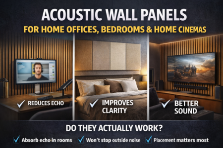 Acoustic Wall Panels for Home Offices & Cinemas