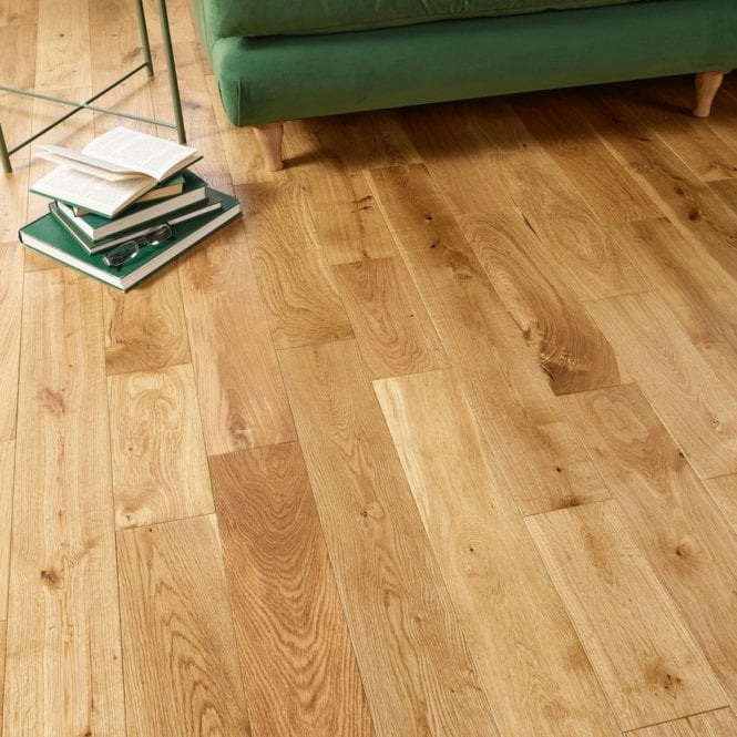 Allona Engineered European Oak Flooring 14mm x 125mm Brushed & Lacquered