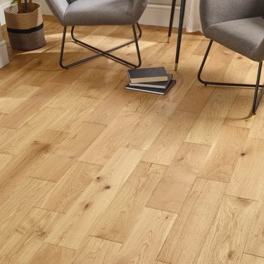 Engineered Natural Oak 14mm x 150mm Brushed & Oiled