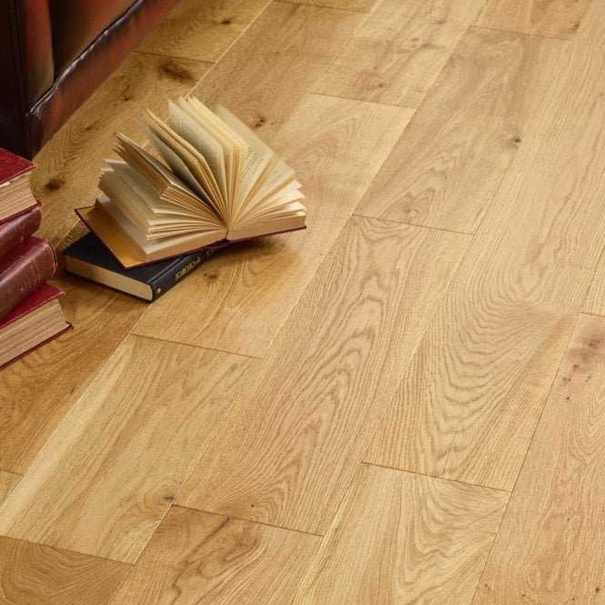 Allona Engineered Natural Oak 14mm x 190mm Brushed & Lacquered
