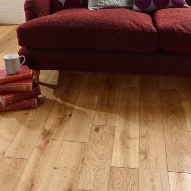 Engineered Natural Oak 18mm x 125mm Brushed & Oiled
