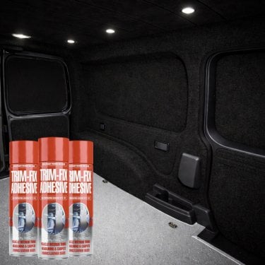 Anthracite 4 Way Stretch Van Lining Carpet
