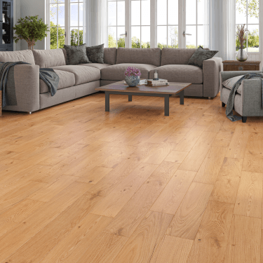 Crabwall Oak Engineered Oak Flooring 14mm x 150mm Natural Brushed & UV Oiled