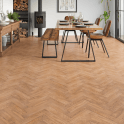Darnhall Oak Herringbone Engineered Oak Flooring 20mm x 80mm Natural Smooth & UV Oiled