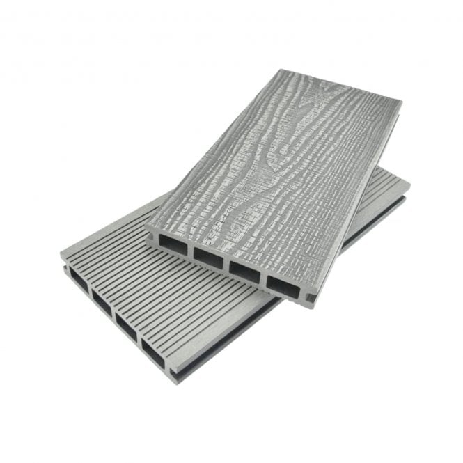 Decking Direct 3.66m Premium Decking Board Light Grey