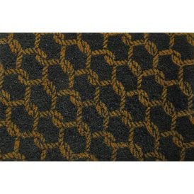 Coir Door Mat Grey Rope
