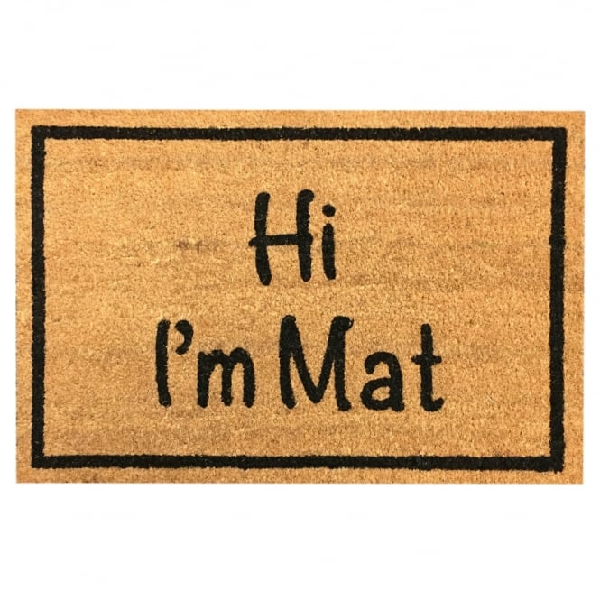 Flooring Direct Coir Door Mat Hi i'm Mat