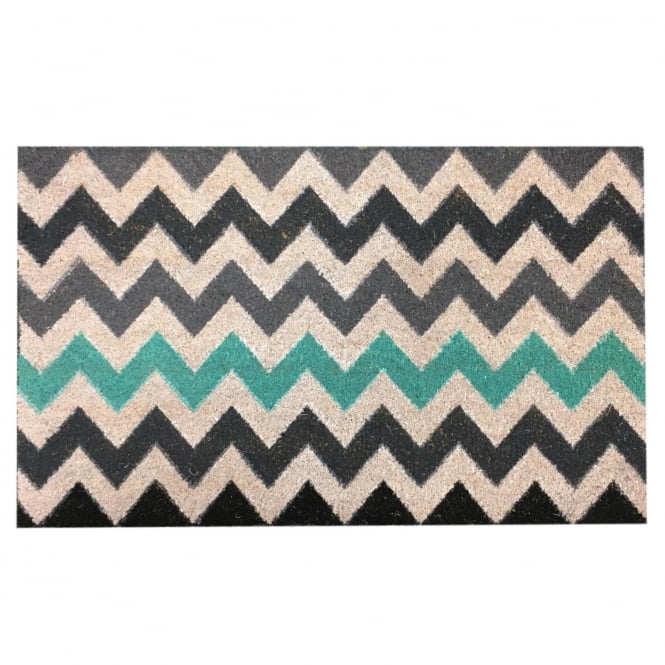 Flooring Direct Coir Door Mat Multi Chevron