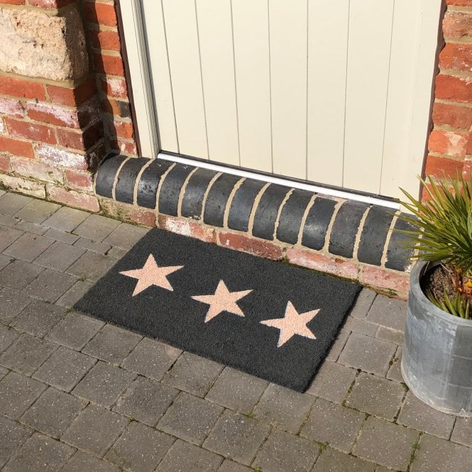 Flooring Direct Coir Door Mat Trio Stars