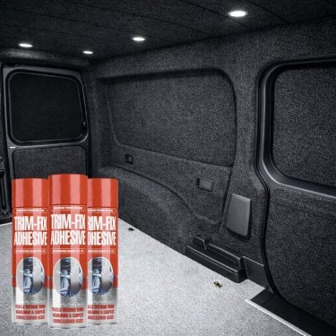 Graphite 4 Way Stretch Van Lining Carpet
