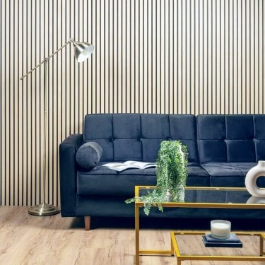 Light Oak Wide Slat Panel
