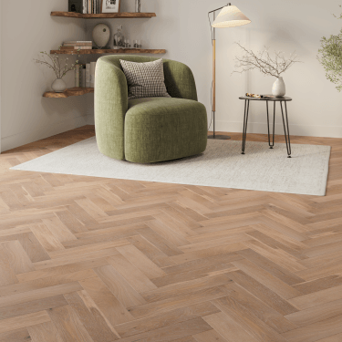 Marbury Oak Herringbone Engineered Grey Smoked Oak Flooring 15mm x 90mm Brushed & UV Oiled