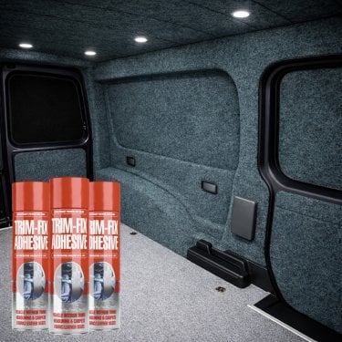 Smoke 4 Way Stretch Van Lining Carpet