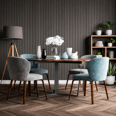 Smoked Grey Wide Slat Panel