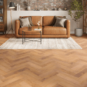 Upton Oak Herringbone Engineered Smoked Oak Flooring 15mm x 90mm Brushed & UV Lacquered