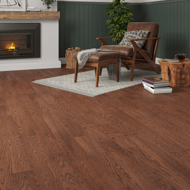 Walton Oak Engineered Oak Flooring 14mm x 125mm coffee Brushed & UV Oiled